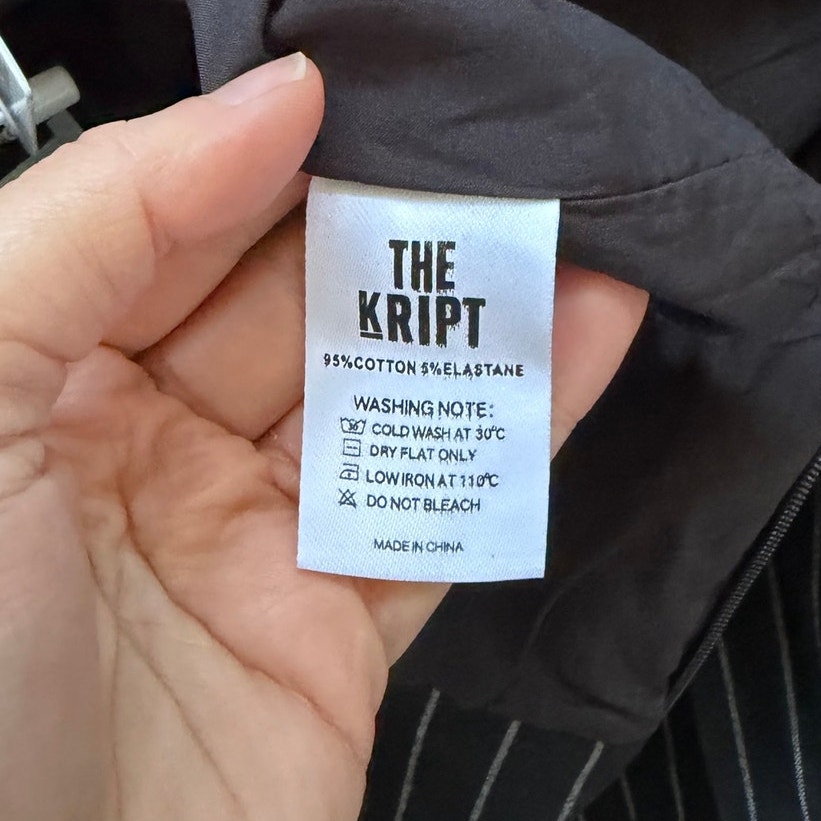 Nwt The Kript Dolls Kill Black White Pinstripe Pleated Micro Mini Skirt Punk — image 5 of 6